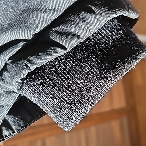 Tommy Hilfiger Black Winter Coat Faux Fur Trim Hood Women's Size Small - Picture 12 of 16